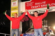 Rallye Český Krumlov: Vítězové 35. Rallye Český Krumlov - Roman Kresta a Petr Gross (foto: P.Kace